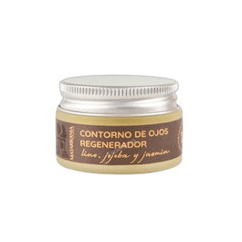 Matarrania Sérum Contorno de Ojos Regenerador BIO con Lino, Jojoba y Jazmín - Reafirmante y Revitalizante - 15 ml