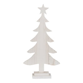 Ixia Figura Árbol Blanco Madera Paulonia 40 x 2 x 80 cm