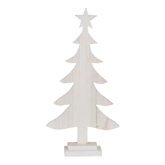 Ixia Figura Árbol Blanco Madera Paulonia 40 x 2 x 80 cm Ixia Figura Árbol Blanco Madera Paulonia 40 x 2 x 80 cm