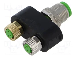 MURRELEKTRONIK Adaptador M12 macho 4pin a M8 hembra 3pin x2