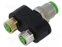 MURRELEKTRONIK Adaptador M12 macho 4pin a M8 hembra 3pin x2