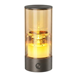 Synergy21 Synergy 21 LED Teelicht Akku, IPX5, dimmbar, stahlgrau