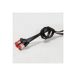 LogiLink Flachpatchkabel 2xRJ45 U/FTP Cat6A 5.00m negro