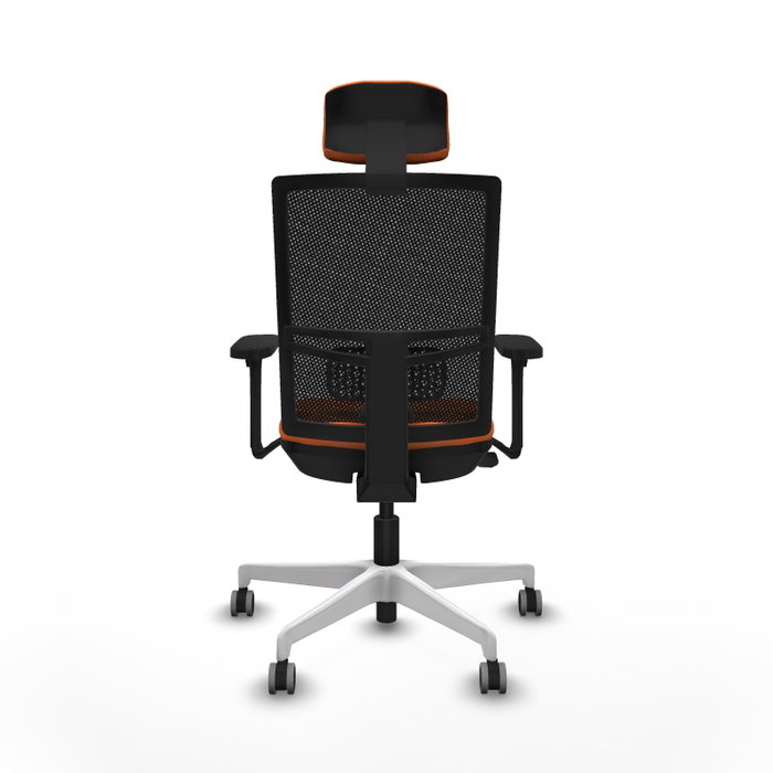 PIQUERAS Y CRESPO Silla de oficina Yunquera Naranja/Negro con Mecanismo Sincro/Traslack