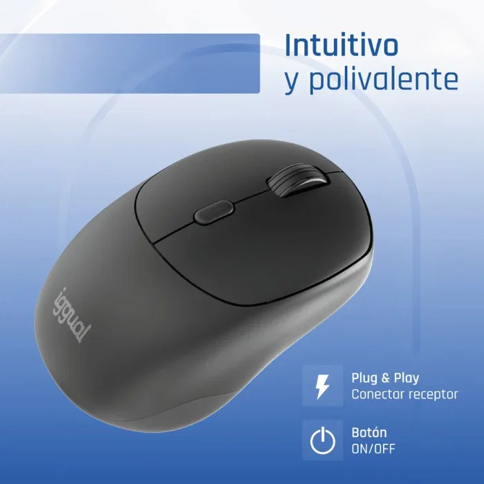 Iggual Ratón inalámbrico nano-office-6d 1600dpi Iggual Ratón inalámbrico nano-office-6d 1600dpi