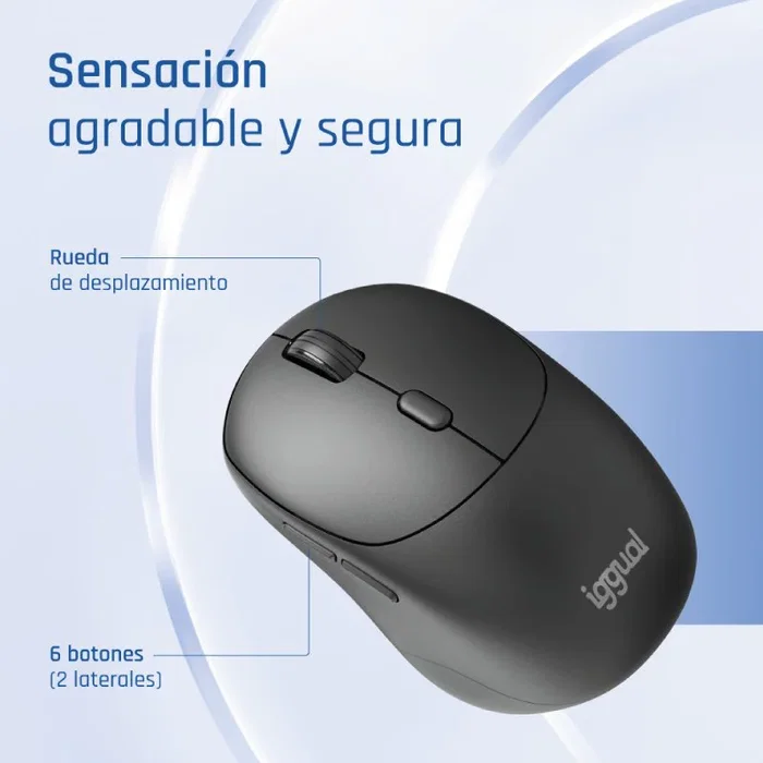 Iggual Ratón inalámbrico nano-office-6d 1600dpi Iggual Ratón inalámbrico nano-office-6d 1600dpi
