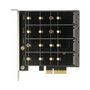 DeLOCK 89888 Tarjeta Controladora PCIe x4 con 4 Ranuras M.2 Key B Internas para SATA, RAID 0, 1, 10, Marvell 88SE9230