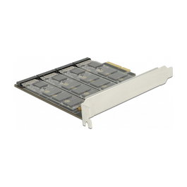 DeLOCK 89888 Tarjeta Controladora PCIe x4 con 4 Ranuras M.2 Key B Internas para SATA, RAID 0, 1, 10, Marvell 88SE9230