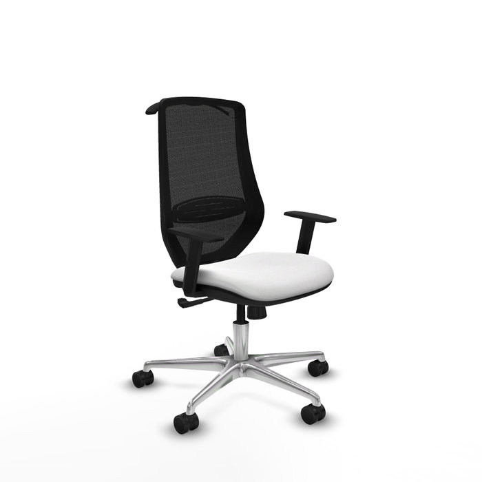 PIQUERAS Y CRESPO Silla de oficina Mardos con mecanismo Sincro Blanco y Negro PIQUERAS Y CRESPO Silla de oficina Mardos con mecanismo Sincro Blanco y Negro