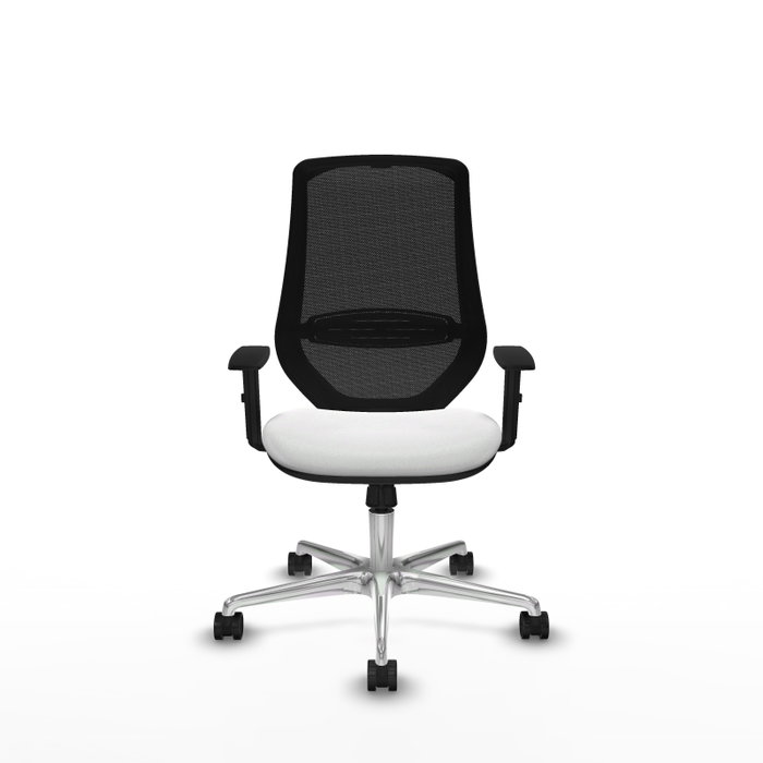 PIQUERAS Y CRESPO Silla de oficina Mardos con mecanismo Sincro Blanco y Negro PIQUERAS Y CRESPO Silla de oficina Mardos con mecanismo Sincro Blanco y Negro