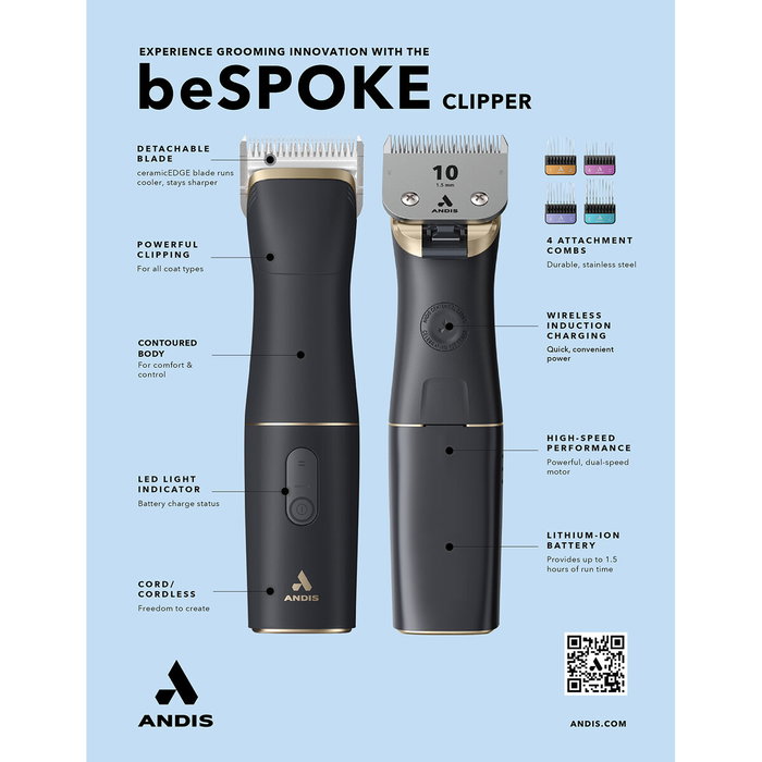 Cortapelos para mascotas Andis BESPOKE Negro Cortapelos para mascotas Andis BESPOKE Negro