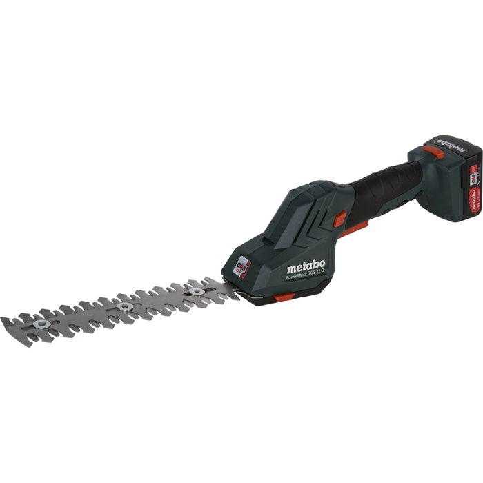 Metabo PowerMaxx SGS 12 Q Tijeras Inalámbricas para Arbustos y Césped (incl. Batería 2,0 Ah + Cargador) inevitable