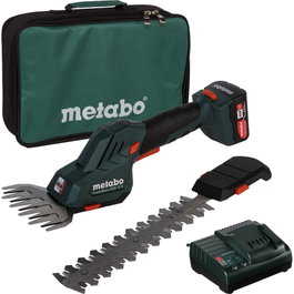 Metabo PowerMaxx SGS 12 Q Tijeras Inalámbricas para Arbustos y Césped (incl. Batería 2,0 Ah + Cargador) inevitable