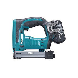Grapadora inalÁmbrica makita dst221z, 18 voltios, grapadora elÉctrica azul/negro, sin baterÍa ni cargador dst221z
