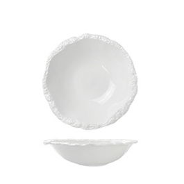 OYV Bol GOURMET 20 cm - Vajilla, Boles/Ensaladeras, Grabada, Color Blanco (Set de 6)