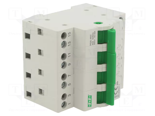 F&F Interruptor de red-generador 4 polos 63A 230/400VAC