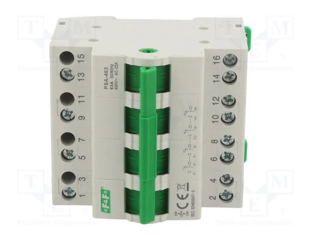 F&F Interruptor de red-generador 4 polos 63A 230/400VAC