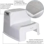 Dreambaby Taburete con Escalera 2 Up Antideslizante y Texturizado Hasta 80 kg Gris para Niños y Adultos