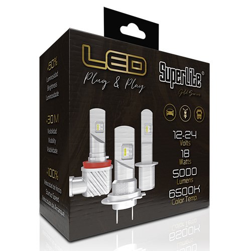 Abc KIT HALO LED H11 PLUG & P GOLD CS6