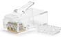 Nanocable Conector RJ45 CAT.6 8 hilos, Pack de 100 unidades, Transparente
