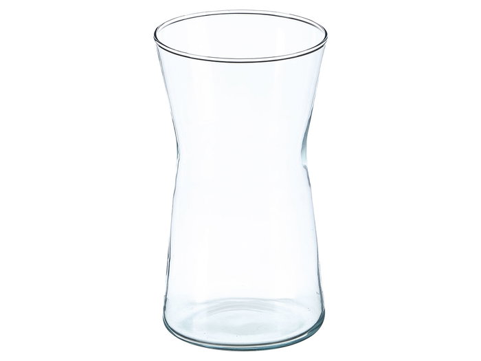 Giftdecor Jarron Cristal Boca Ancha Transparente 21 cm (Set de 12)