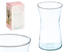Giftdecor Jarron Cristal Boca Ancha Transparente 21 cm (Set de 12)