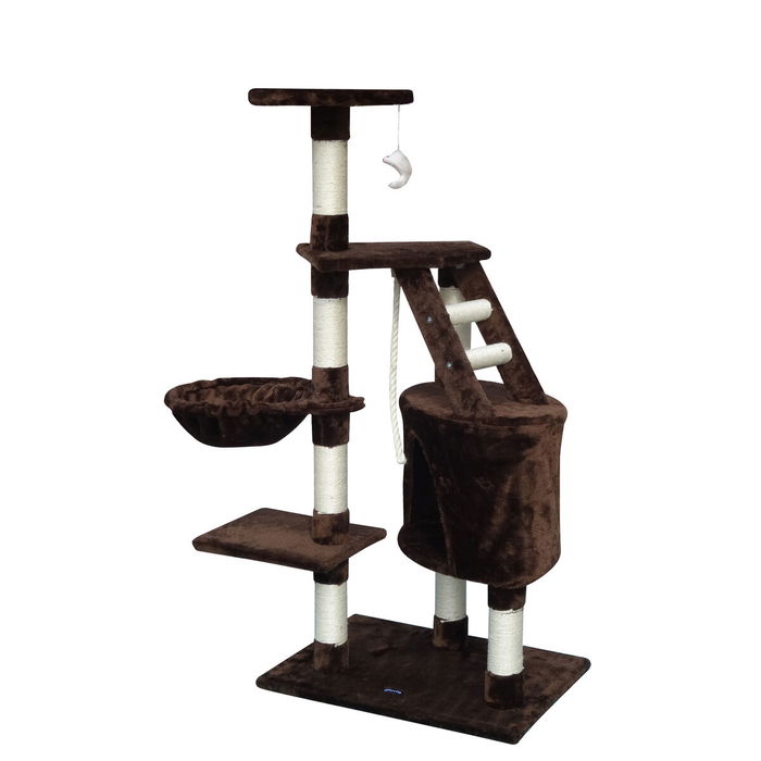 Gloria Árbol Rascador para Gatos Marrón 55x40x120 cm