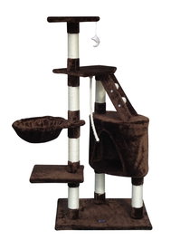 Gloria Árbol Rascador para Gatos Marrón 55x40x120 cm