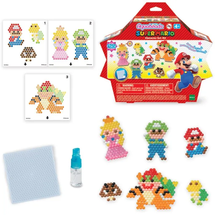 Epoch Aquabeads Super Mario Set de Personajes con 690 abalorios