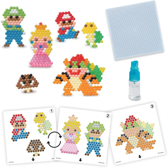 Epoch Aquabeads Super Mario Set de Personajes con 690 abalorios