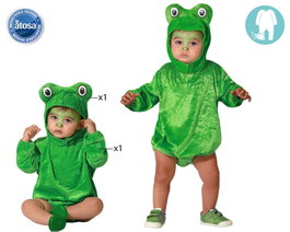 Disfraz de Rana con Ojos Grandes para Bebé Unisex 6-12 Meses - Verde