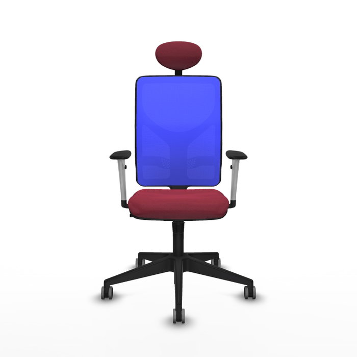 PIQUERAS Y CRESPO Silla de oficina Motilla con mecanismo Sincro, Granate y Azul PIQUERAS Y CRESPO Silla de oficina Motilla con mecanismo Sincro, Granate y Azul