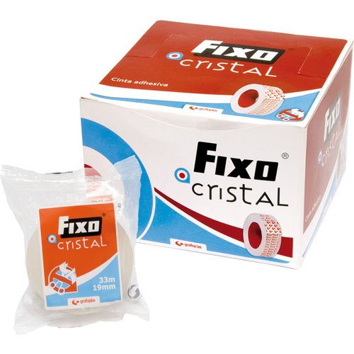 Cinta Adhesiva Fixo Cristal Rollo 33X19 (Set de 16) Cinta Adhesiva Fixo Cristal Rollo 33X19 (Set de 16)