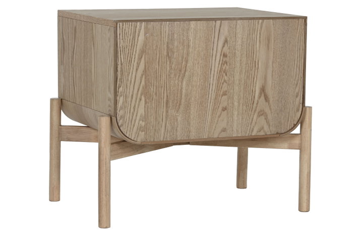 DKD Home Decor Mesita de Noche Abeto y Ratán Natural DKD Home Decor Mesita de Noche Abeto y Ratán Natural
