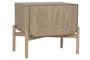 DKD Home Decor Mesita de Noche Abeto y Ratán Natural
