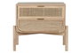 DKD Home Decor Mesita de Noche Abeto y Ratán Natural