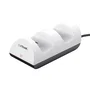 Trust GXT 254 Duo Charge Dock - Estación de Carga Doble Modular para Mando DualSense PS5 - Negro y Blanco