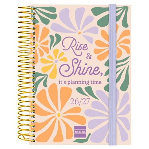 Finocam Agenda Secundaria Shine Curso 2026-2027 120x164mm Finocam Agenda Secundaria Shine Curso 2026-2027 120x164mm