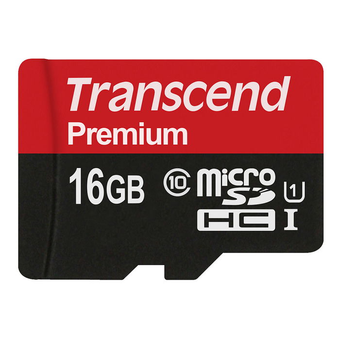 Transcend MicroSDHC Class 10 UHS-I 16GB Tarjeta de Memoria de Alta Velocidad 90 MB/s