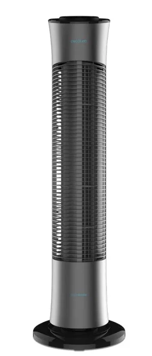 Cecotec EnergySilence 7090 Skyline Ventilador de Torre, Inalámbrico, 3 Velocidades, Negro y Gris