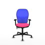PIQUERAS Y CRESPO Silla de oficina Jorquera Rosa/Azul