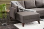 Atelier Del Sofa Sofá Cama Esquinero Izquierdo Marrón 205x85x81 cm, Cama 190x140 cm