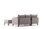 Atelier Del Sofa Sofá Cama Esquinero Izquierdo Marrón 205x85x81 cm, Cama 190x140 cm