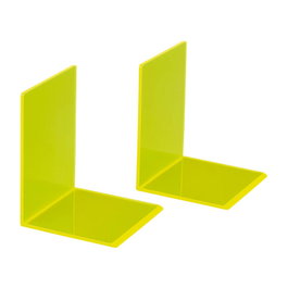MAUL Sujetalibros 10,0 x 10,0 x 13,0 cm amarillo neón