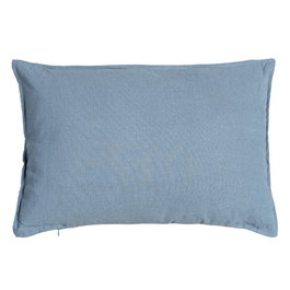 Cojín Azul 85%Algodón-15%Lino Decoración 60 X 40 cm (Set de 2)