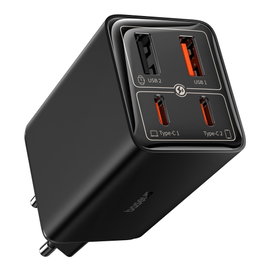 Baseus GaN6 Pro 65W EU con cable de carga de 1m, Negro
