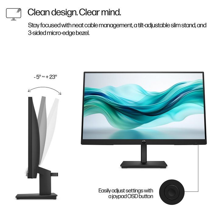 HP Series 3 Pro 322pf Monitor FHD de 21,5 pulgadas