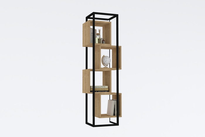 Hanah Home Estantería Zafiro Rabant 140x44x29cm Tablero de Partículas Recubierto de Melamina 18mm