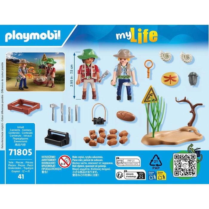 Playmobil Excavación Paleontológica Promo Packs 71805 Juguete para Niños +4 Años