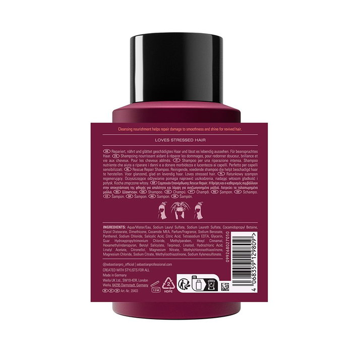 Sebastian Professional Penetraitt Rescue Repair Champú 280 ml Sebastian Professional Penetraitt Rescue Repair Champú 280 ml